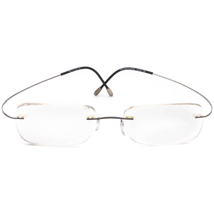 Silhouette Men's Eyeglasses 7565 60 6107 Titan Matte Gunmetal Rimless Frame Austria 53[]19 150