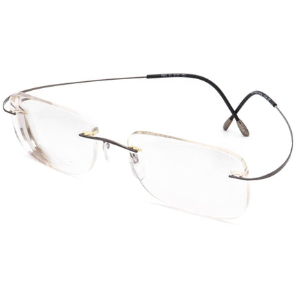 Silhouette Men's Eyeglasses 7565 60 6107 Titan Matte Gunmetal Rimless Frame Austria 53[]19 150