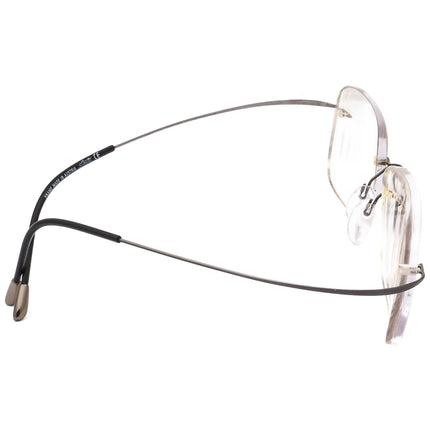 Silhouette Men's Eyeglasses 7565 60 6107 Titan Matte Gunmetal Rimless Frame Austria 53[]19 150