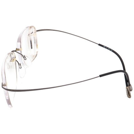 Silhouette Men's Eyeglasses 7565 60 6107 Titan Matte Gunmetal Rimless Frame Austria 53[]19 150