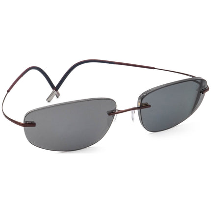 Silhouette Men's Eyeglasses 7581 40 6062 Titan Metallic Brown Rimless Frame Austria 60[]19 150