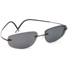Silhouette Men's Eyeglasses 7581 40 6062 Titan Metallic Brown Rimless Frame Austria 60[]19 150