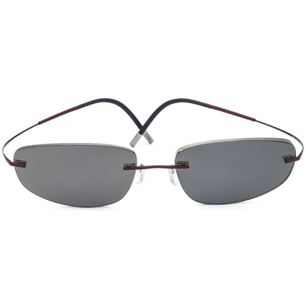 Silhouette Men's Eyeglasses 7581 40 6062 Titan Metallic Brown Rimless Frame Austria 60[]19 150