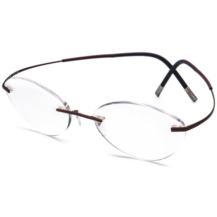 Silhouette Women's Eyeglasses 7581 40 6062 Titan Metallic Brown Rimless Frame Austria 50[]17 145