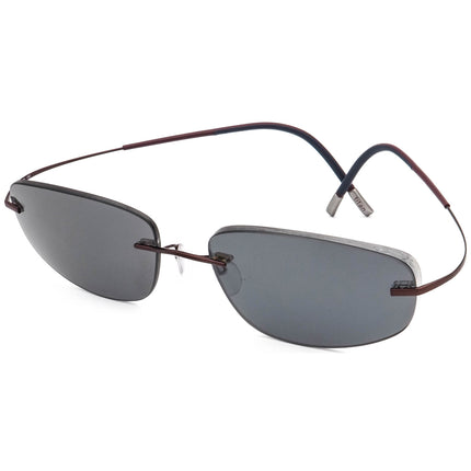Silhouette Men's Eyeglasses 7581 40 6062 Titan Metallic Brown Rimless Frame Austria 60[]19 150
