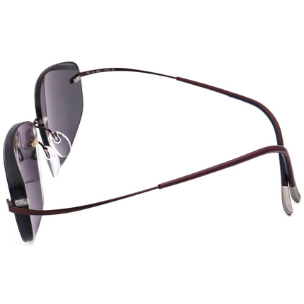 Silhouette Men's Eyeglasses 7581 40 6062 Titan Metallic Brown Rimless Frame Austria 60[]19 150