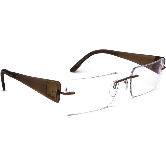 Silhouette Eyeglasses 7599 40 6052 Brown Rimless Frame Austria 54[]19 135