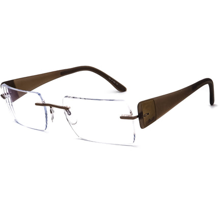 Silhouette Eyeglasses 7599 40 6052 Brown Rimless Frame Austria 54[]19 135