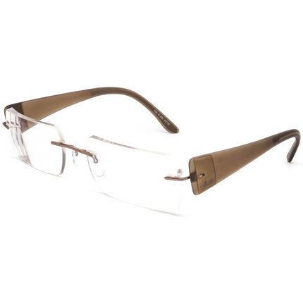 Silhouette Eyeglasses 7599 40 6052 Brown Rimless Frame Austria 56[]19 140
