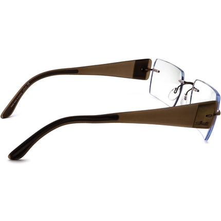 Silhouette Eyeglasses 7599 40 6052 Brown Rimless Frame Austria 54[]19 135