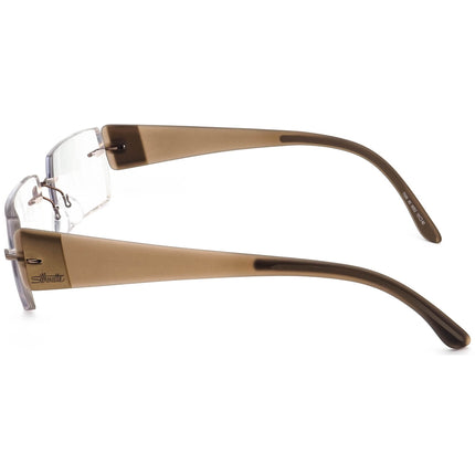 Silhouette Eyeglasses 7599 40 6052 Brown Rimless Frame Austria 56[]19 140