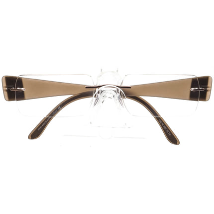 Silhouette Eyeglasses 7599 40 6052 Brown Rimless Frame Austria 56[]19 140