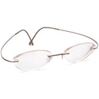 Silhouette Eyeglasses 7613 40 6102 Titan Brown Rimless Frame Austria 50[]19 150