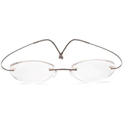 Silhouette Eyeglasses 7613 40 6102 Titan Brown Rimless Frame Austria 50[]19 150