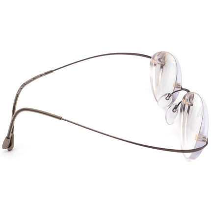 Silhouette Eyeglasses 7613 40 6102 Titan Brown Rimless Frame Austria 50[]19 150