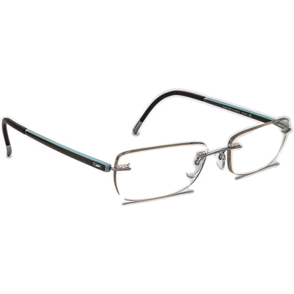 Silhouette Eyeglasses 7642 10 6050 Silver Rimless Frame Austria 51[]17 140