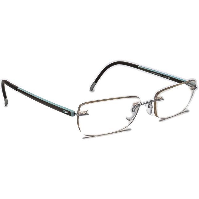 Silhouette Eyeglasses 7642 10 6050 Silver Rimless Frame Austria 51[]17 140