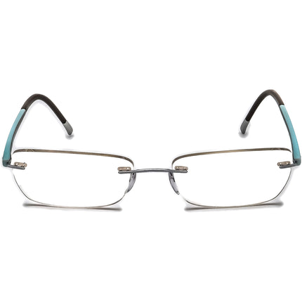Silhouette Eyeglasses 7642 10 6050 Silver Rimless Frame Austria 51[]17 140