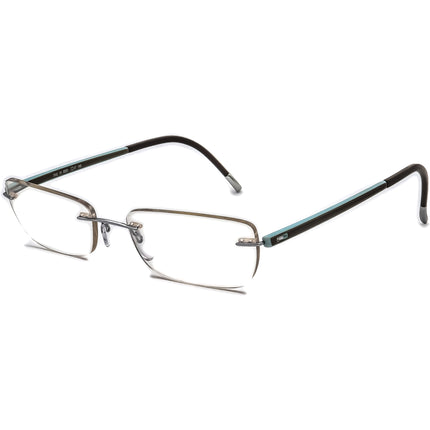 Silhouette Eyeglasses 7642 10 6050 Silver Rimless Frame Austria 51[]17 140
