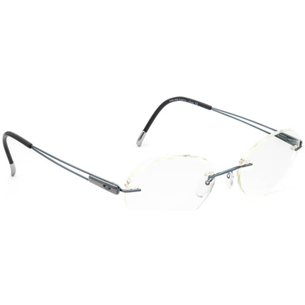 Silhouette Eyeglasses 7661 40 6059 Gray Rimless Frame Austria 48[]19 140