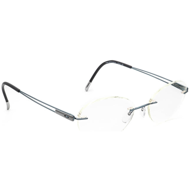 Silhouette Eyeglasses 7661 40 6059 Gray Rimless Frame Austria 48[]19 140