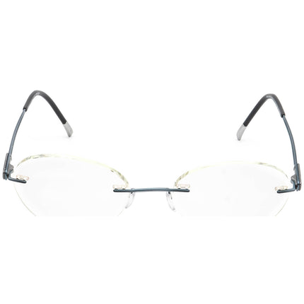 Silhouette Eyeglasses 7661 40 6059 Gray Rimless Frame Austria 48[]19 140
