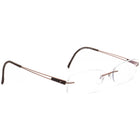 Silhouette Eyeglasses 7661 6058 Titan Brown Rimless Frame Austria 53[]17 140