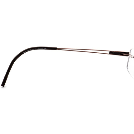Silhouette Eyeglasses 7661 6058 Titan Brown Rimless Frame Austria 53[]17 140