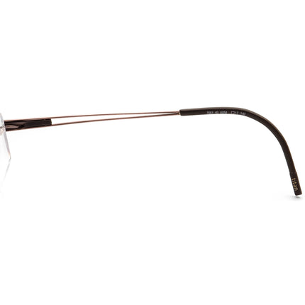 Silhouette Eyeglasses 7661 6058 Titan Brown Rimless Frame Austria 53[]17 140