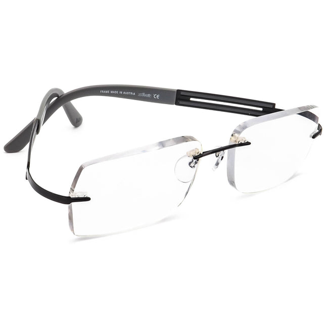 Silhouette Women's Eyeglasses 7671 50 6054 Titan Black&Gray Rimless Frame Austria 54[]17 145