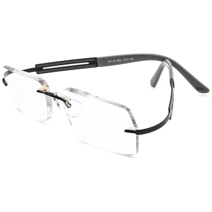 Silhouette Women's Eyeglasses 7671 50 6054 Titan Black&Gray Rimless Frame Austria 54[]17 145