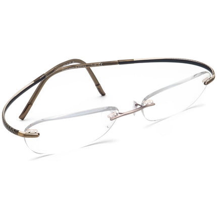 Silhouette Women's Eyeglasses 7690 40 6055 Titan Gray Rimless Frame Austria 50[]17 140