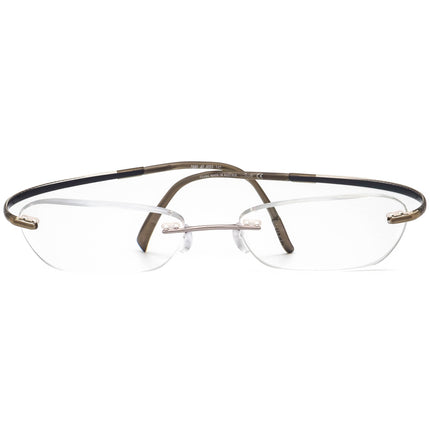 Silhouette Women's Eyeglasses 7690 40 6055 Titan Gray Rimless Frame Austria 50[]17 140