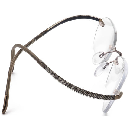 Silhouette Women's Eyeglasses 7690 40 6055 Titan Gray Rimless Frame Austria 50[]17 140