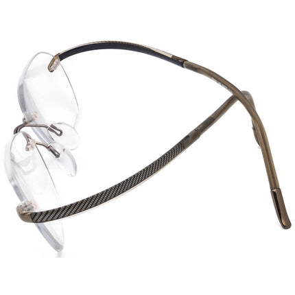 Silhouette Women's Eyeglasses 7690 40 6055 Titan Gray Rimless Frame Austria 50[]17 140