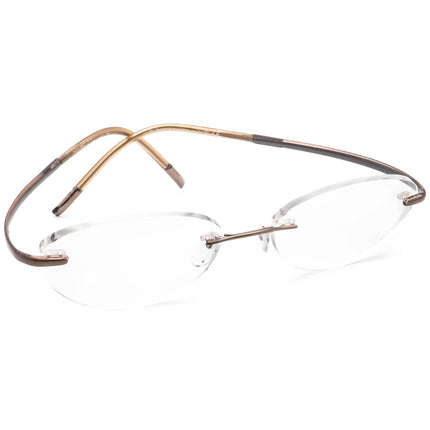 Silhouette Women's Eyeglasses 7690 40 6060 Titan Brown Rimless Frame Austria 51[]17 140