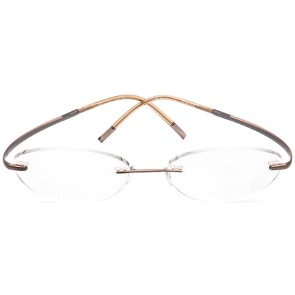 Silhouette Women's Eyeglasses 7690 40 6060 Titan Brown Rimless Frame Austria 51[]17 140