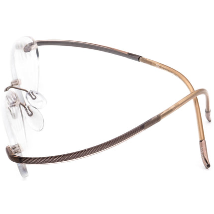 Silhouette Women's Eyeglasses 7690 40 6060 Titan Brown Rimless Frame Austria 51[]17 140