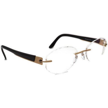 Silhouette Eyeglasses 7694 30 6051 Titan Gold/Brown Rimless Frame Austria 50[]19 135