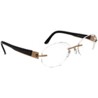 Silhouette Eyeglasses 7694 30 6051 Titan Gold/Brown Rimless Frame Austria 50[]19 135