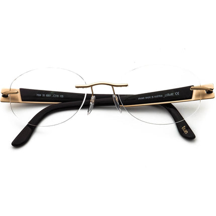 Silhouette Eyeglasses 7694 30 6051 Titan Gold/Brown Rimless Frame Austria 50[]19 135