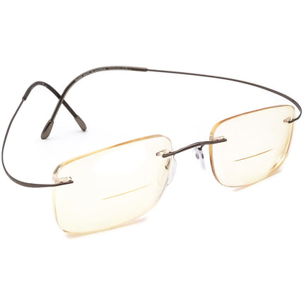 Silhouette Women's Eyeglasses 7739 15 0102 Purple Rimless Metal Frame Austria 49[]19 150