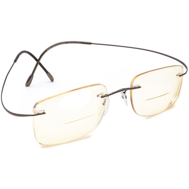 Silhouette Women's Eyeglasses 7739 15 0102 Purple Rimless Metal Frame Austria 49[]19 150