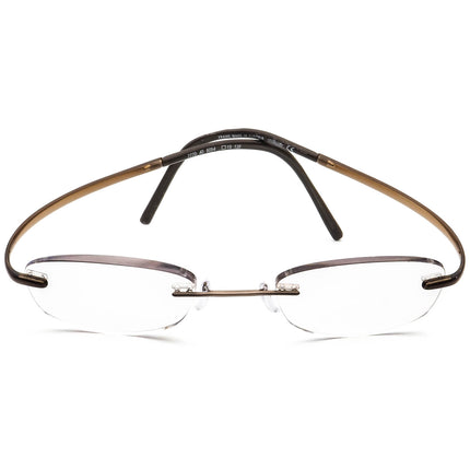 Silhouette Eyeglasses 7770 40 6054 Brown Rimless Frame Austria 43[]19 135