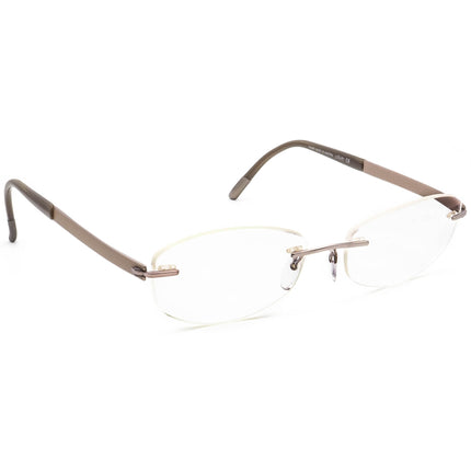 Silhouette Women's Eyeglasses 7779 40 6052 Titan Light Brown Rimless Frame Austria 52[]17 140