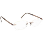 Silhouette Women's Eyeglasses 7779 40 6052 Titan Light Brown Rimless Frame Austria 52[]17 140