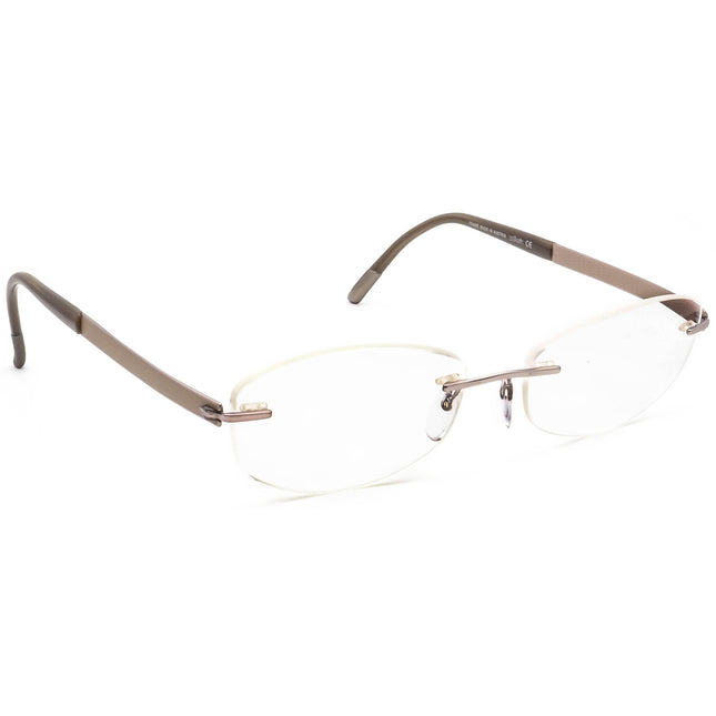 Silhouette Women's Eyeglasses 7779 40 6052 Titan Light Brown Rimless Frame Austria 52[]17 140
