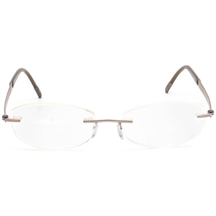 Silhouette Women's Eyeglasses 7779 40 6052 Titan Light Brown Rimless Frame Austria 52[]17 140