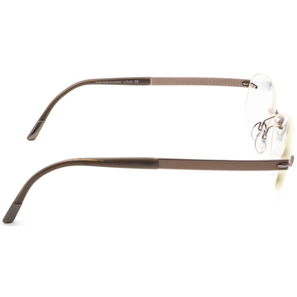 Silhouette Women's Eyeglasses 7779 40 6052 Titan Light Brown Rimless Frame Austria 52[]17 140