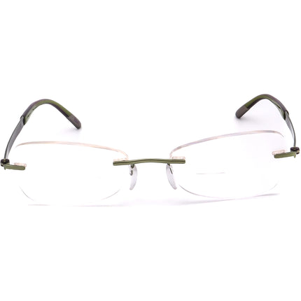 Silhouette Eyeglasses 7779 40 6058 Titan Green/Purple Rimless Frame Austria 50[]17 135